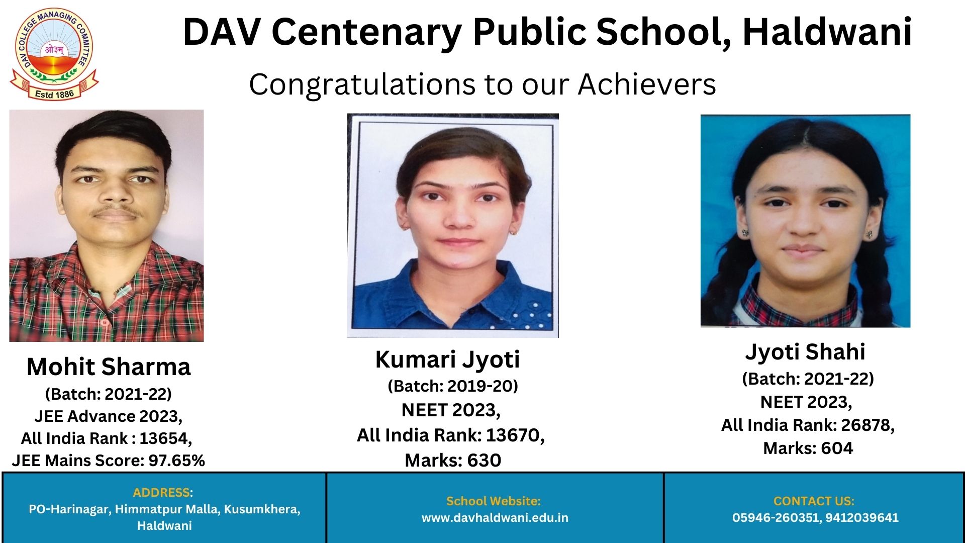 D.A.V. Centenary Public School, Haldwani